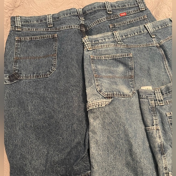 Size 44 wrangler carpenter blue Jean shorts (3 pairs) - Picture 3 of 5